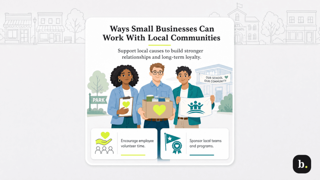 ways small businesses can work locally